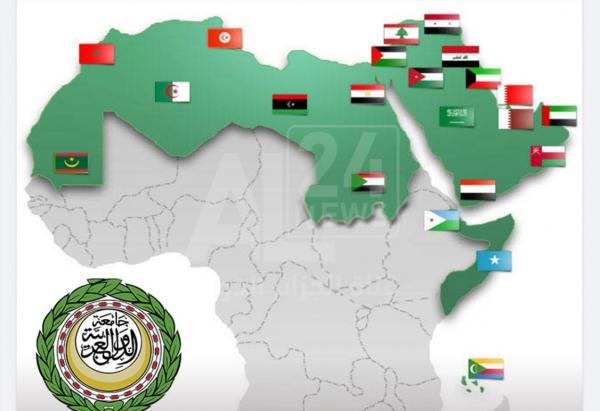 صورة خريطة العالم العربي كاملة بعد احتجاج الوفد المغربي